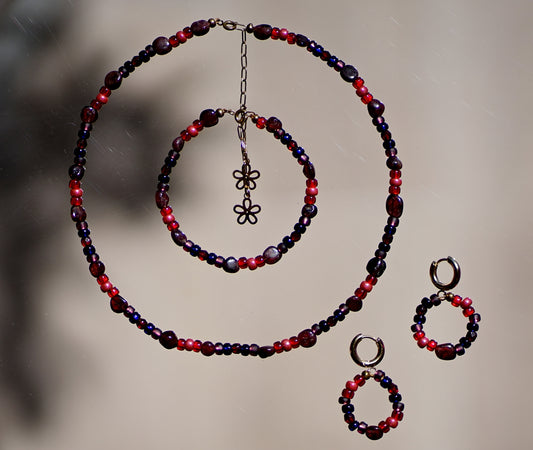 Boucles d'oreilles Fruits rouges