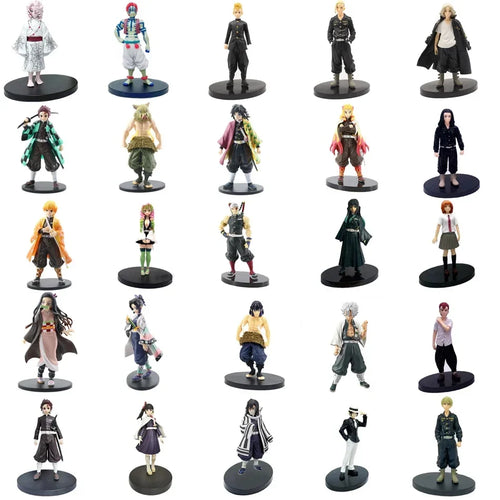 DEMON SLAYER Kamado Tanjirou & Nezuko 4PCS Figures – 's Set - Detail View | Kamigami – Demon Slayer Collectibles