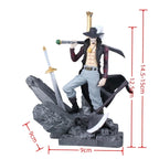 ONE PIECE Dracule Mihawk 14CM Action – Top Decisive Battle - Close-Up | Kamigami – One Piece Collectibles