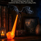 Dragon's Breath Flame Lamp — 3D Dragon Shelf Night Light Kamigami