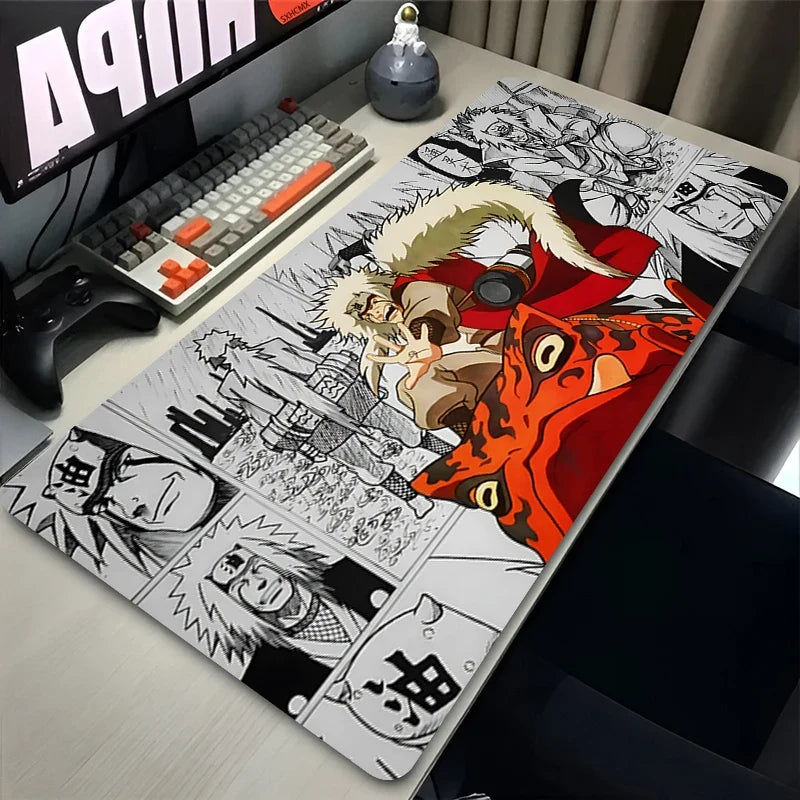 NARUTO Jiraiya Anime Rubber Mouse Pad – Extended Gaming Desk Mat | Kamigami – Naruto Collectibles