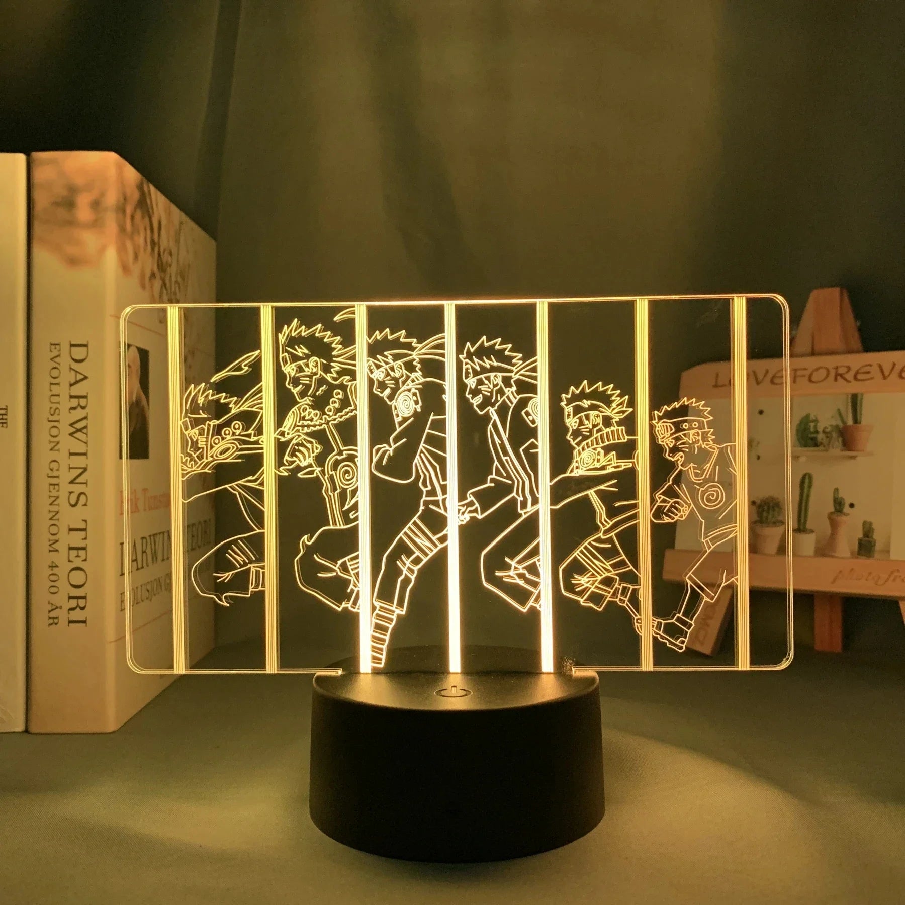 NARUTO Team 7 LED Acrylic Stand – Luminous Night Light Set - View 24 | Kamigami – Naruto Collectibles