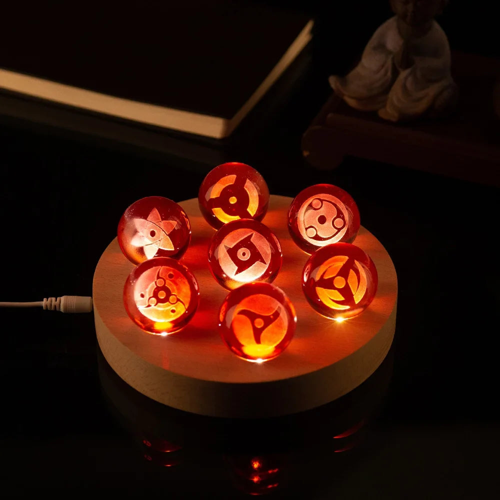 NARUTO Sasuke's Sharingan Crystal Ball – LED Base Ornament