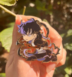 SOLO LEVELING Enamel Pin – Sung Jin-Woo Design - Detail View | Kamigami – Solo Leveling Collectibles