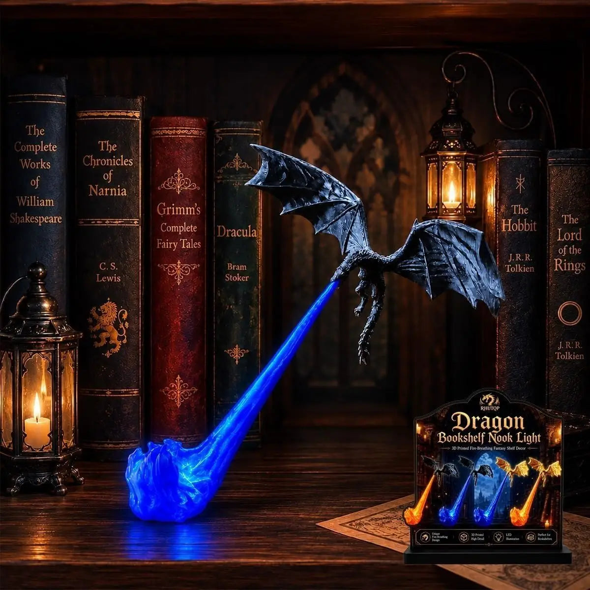 Dragon's Breath Flame Lamp, Ice variant