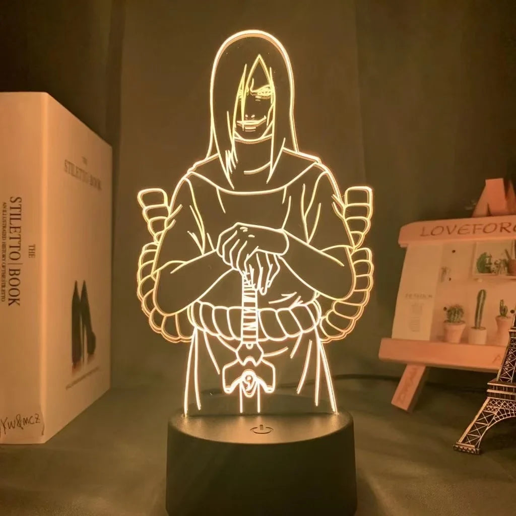 NARUTO Team 7 LED Acrylic Stand – Luminous Night Light Set - Scale Reference | Kamigami – Naruto Collectibles