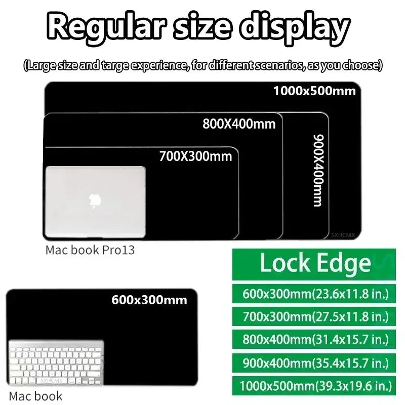 Anime XXL Rubber Mouse Pad – Extended Gaming Desk Mat - Detail View | Kamigami