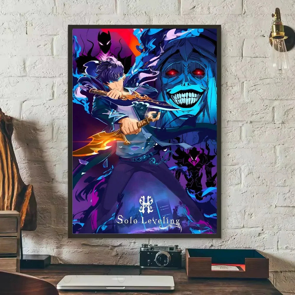 SOLO LEVELING Frameless Canvas Painting – Anime Wall Art Print - View 18 | Kamigami – Solo Leveling Collectibles