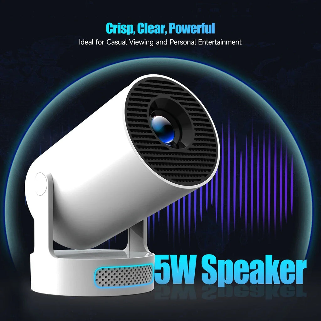 Magcubic HY300 Pro Mini Projector – 8K Support & 8000 Lumens - Back View | Kamigami
