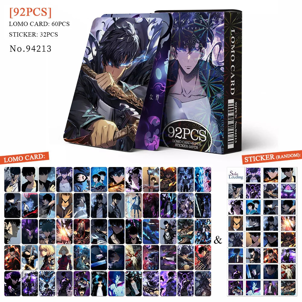 SOLO LEVELING LOMO Cards – 92-Piece Anime Card Set - Scale Reference | Kamigami – Solo Leveling Collectibles