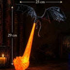 Dragon's Breath Flame Lamp — 3D Dragon Shelf Night Light Kamigami