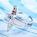 [SWORD ART ONLINE] Asuna & Kirito Rings – Retro Cross Design - Close-Up | Kamigami – Sword Art Online Collectibles