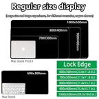 Anime Black & White XL Mouse Pad – Extended Rubber Gaming Desk Mat - Detail View | Kamigami
