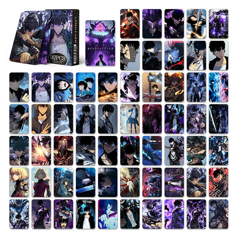 SOLO LEVELING LOMO Cards – 92-Piece Anime Card Set - Detail View | Kamigami – Solo Leveling Collectibles