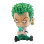 ONE PIECE Zoro & Luffy 9cm Figures – Decor Collection - Side View | Kamigami – One Piece Collectibles