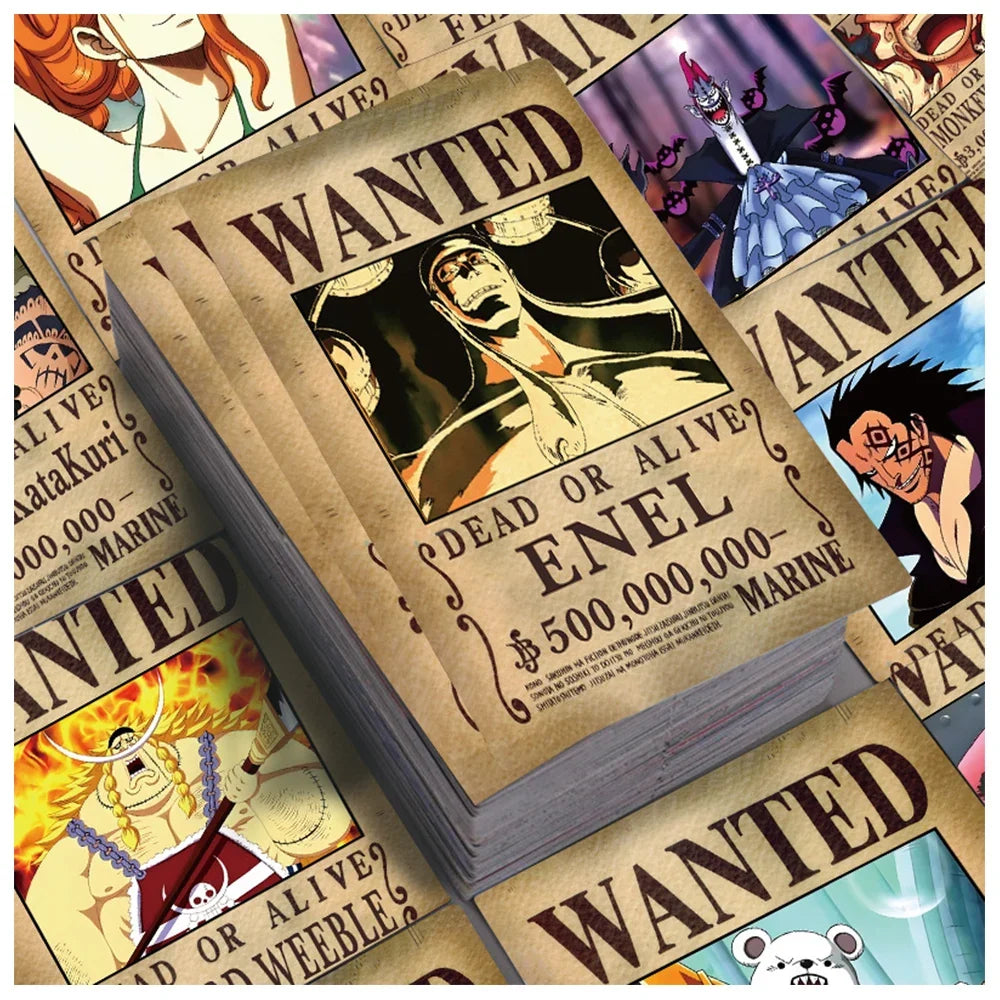 ONE PIECE Wanted Posters Stickers – 10/30/56 Pack Options | Kamigami – One Piece Collectibles