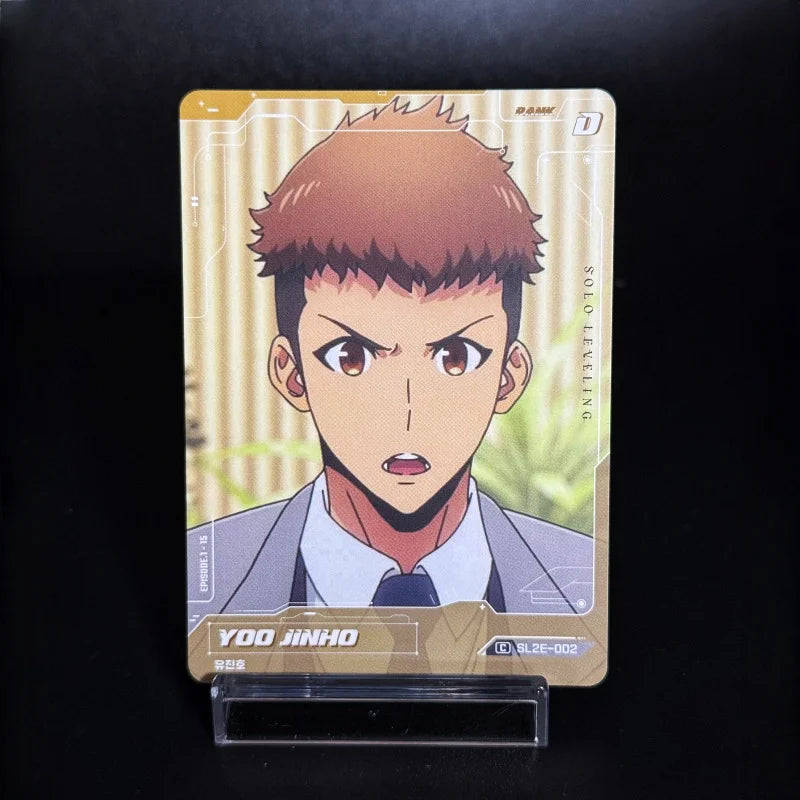SOLO LEVELING Sung Jin-Woo Collectible Card – Genuine Korean - Close-Up | Kamigami – Solo Leveling Collectibles