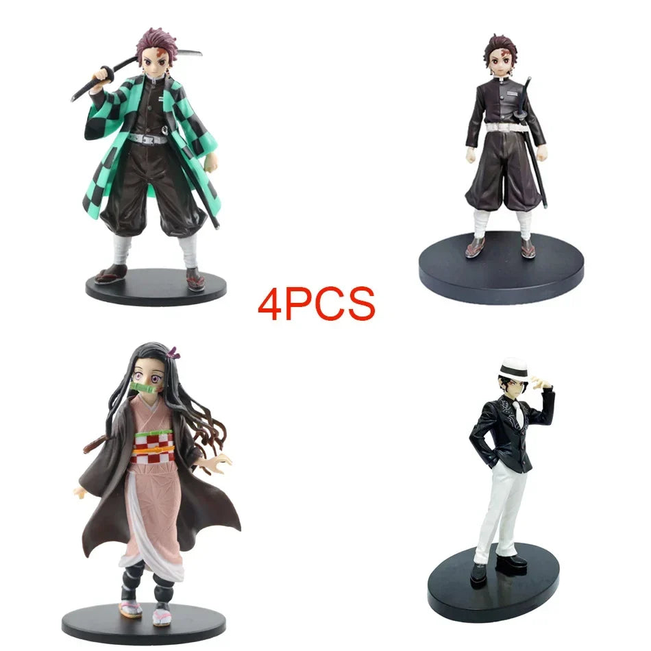 DEMON SLAYER Kamado Tanjirou & Nezuko 4PCS Figures – 's Set - View 24 | Kamigami – Demon Slayer Collectibles