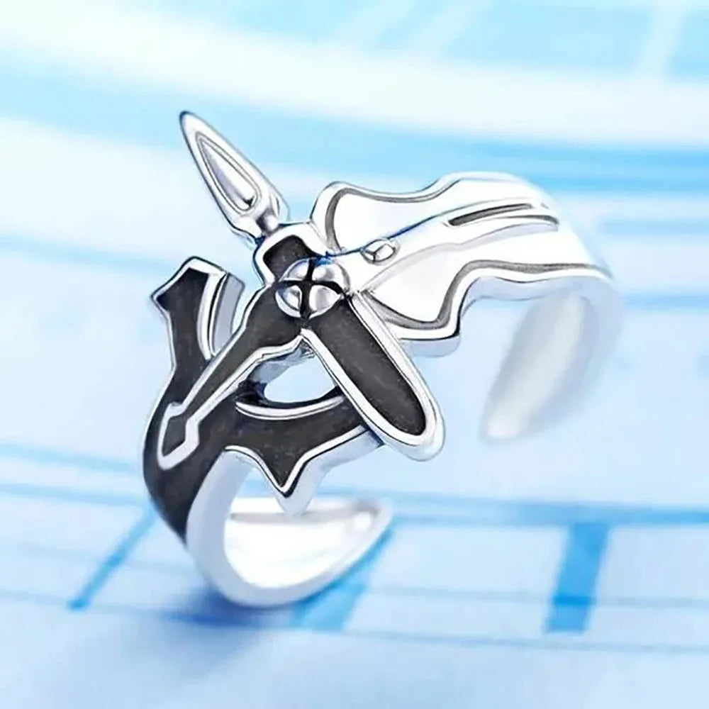[SWORD ART ONLINE] Asuna & Kirito Rings – Retro Cross Design | Kamigami – Sword Art Online Collectibles