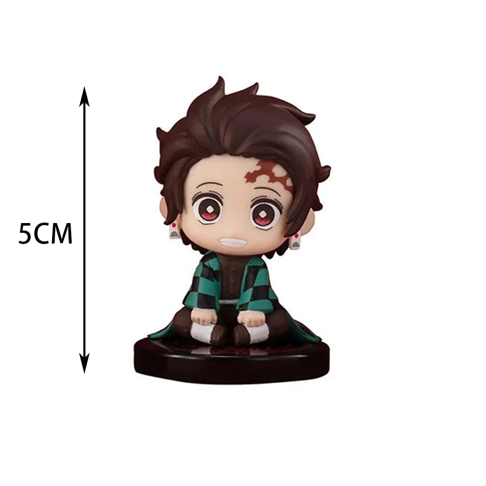 DEMON SLAYER Tanjiro & Friends Q Doll Set – Premium - Back View | Kamigami – Demon Slayer Collectibles